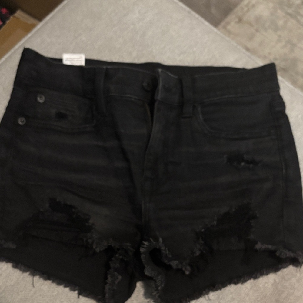 American Eagle Black Jean Shorts